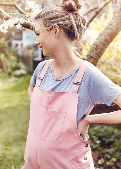 clary and peg pink dungarees