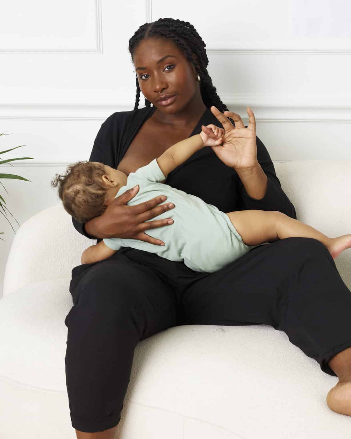 Khaki Maternity Jumpsuit | Nursing Jumpsuit | Tilbea